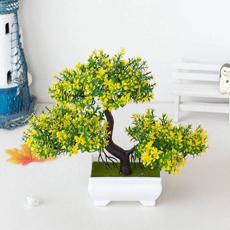 Plantas de plástico. Bonsai Pequeno.  Enfeites para Sala. Decoração de mesa.