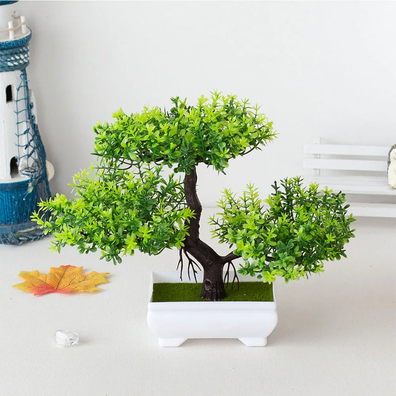 Plantas de plástico. Bonsai Pequeno.  Enfeites para Sala. Decoração de mesa.